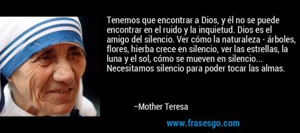 Madre Teresa sobre el silencio
